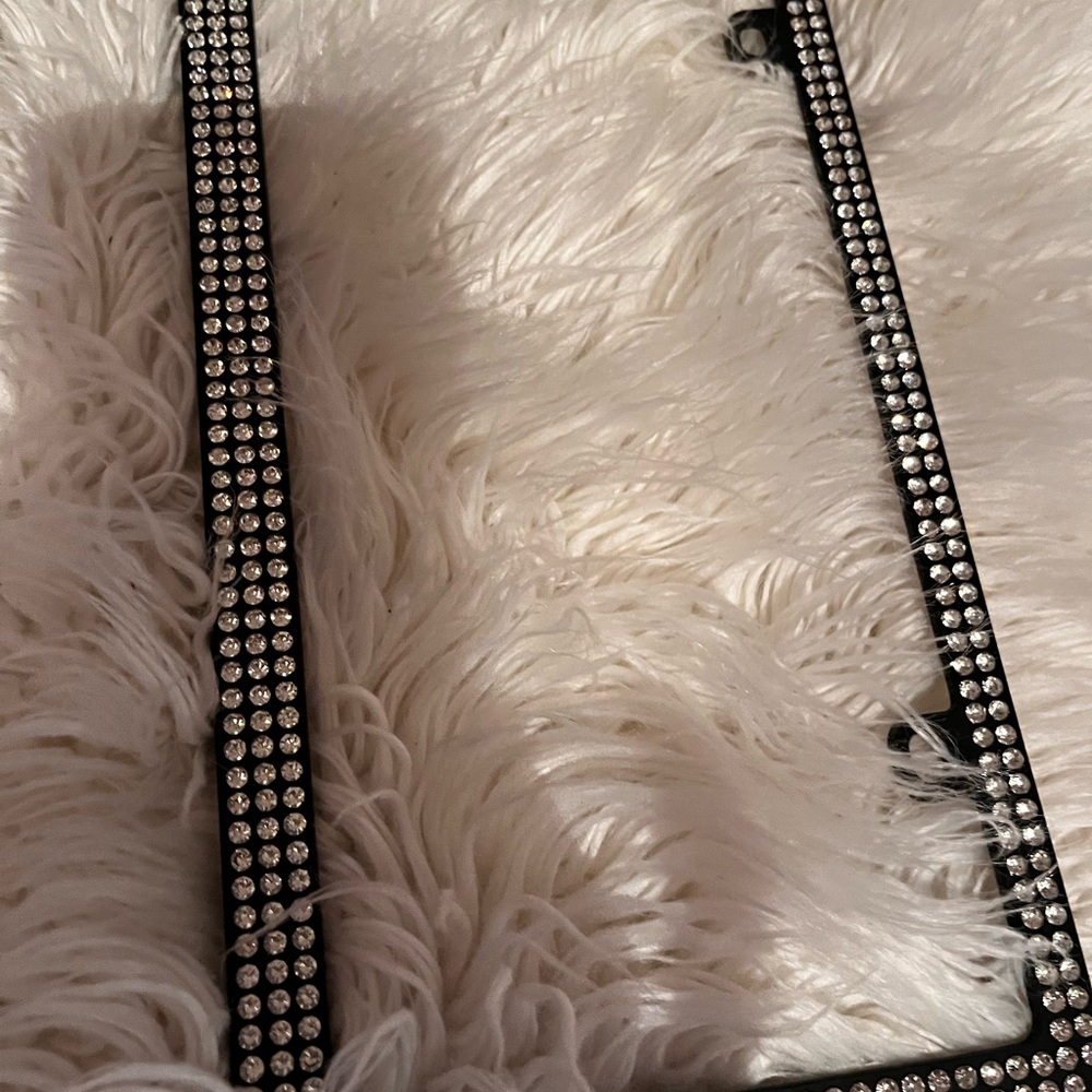 Heavy duty/not plastic license plate frame bling bling